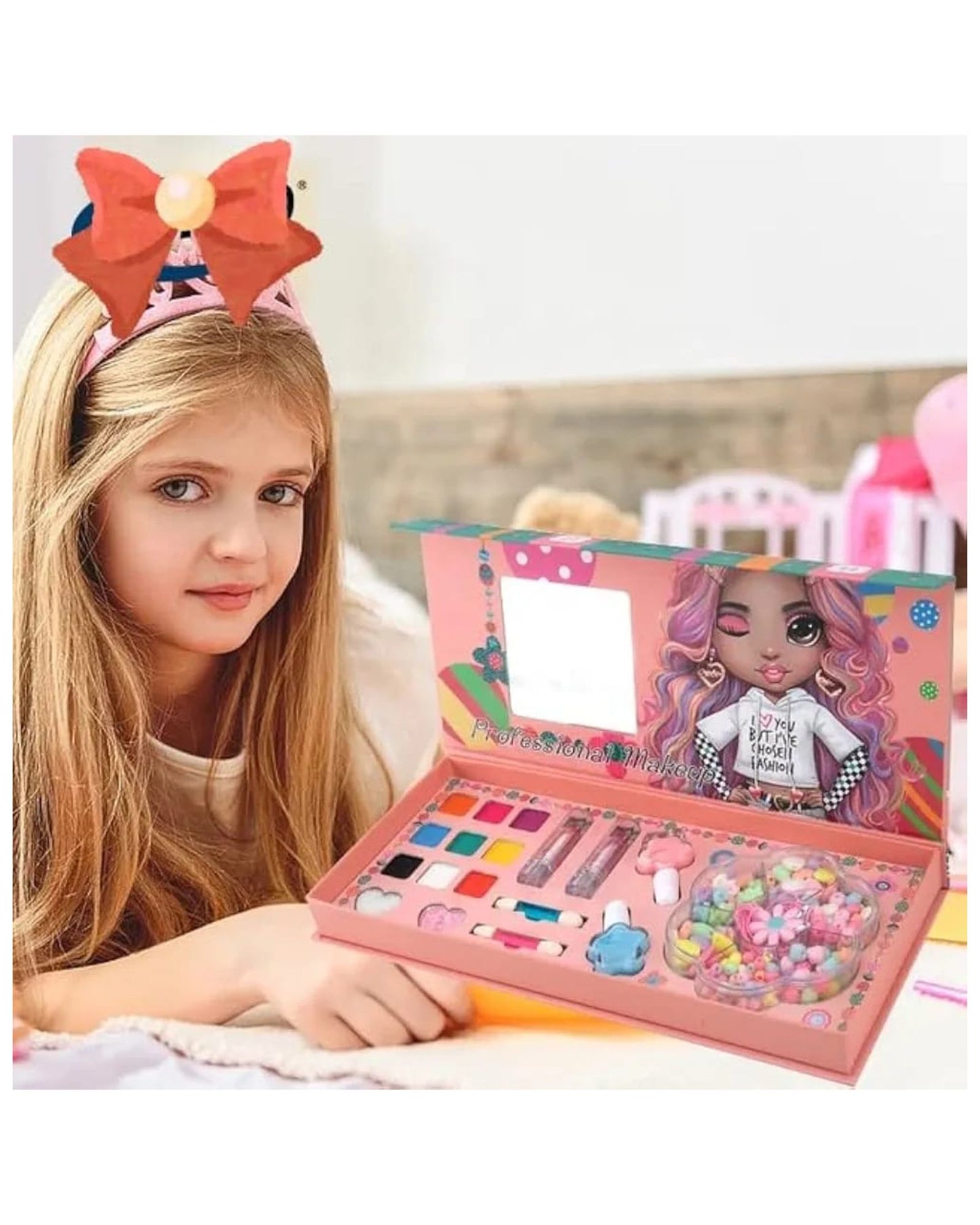 DIY Beads Jewellery N Makeup Kit 2 IN 1 Series