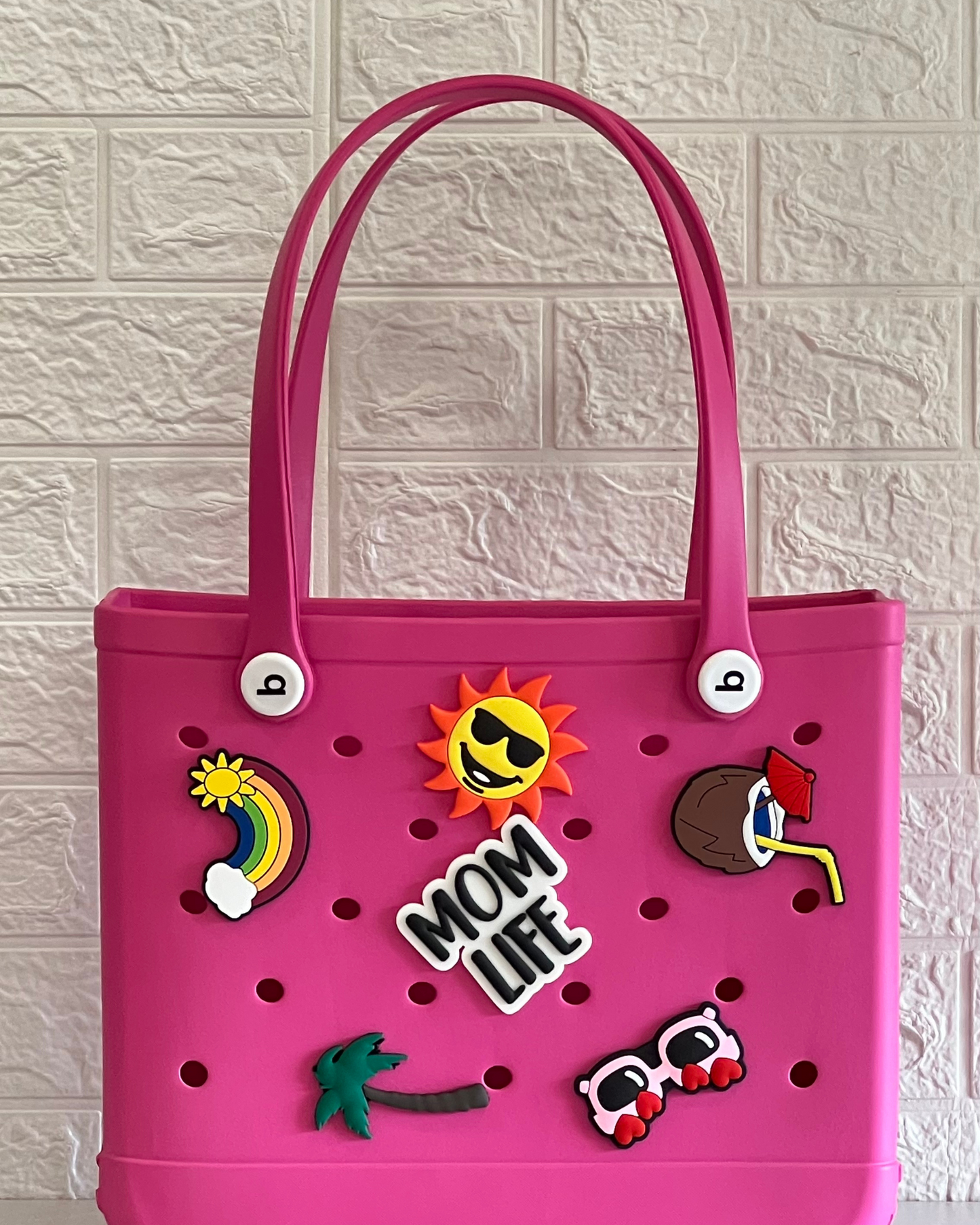 Mom Life - Big Silicone Beach Bag