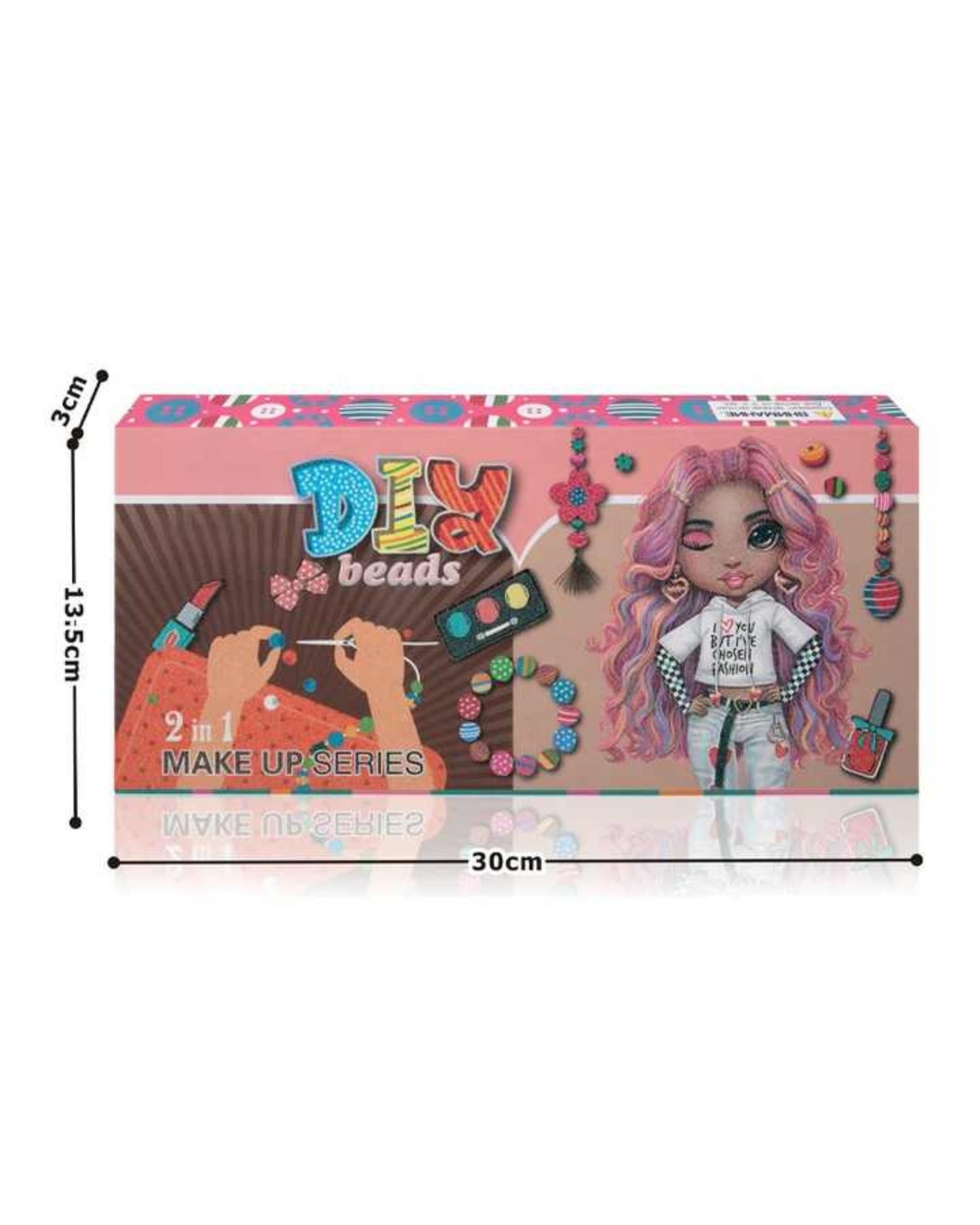 DIY Beads Jewellery N Makeup Kit 2 IN 1 Series