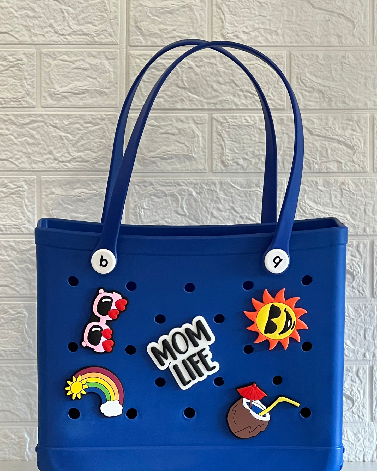 Mom Life - Big Silicone Beach Bag
