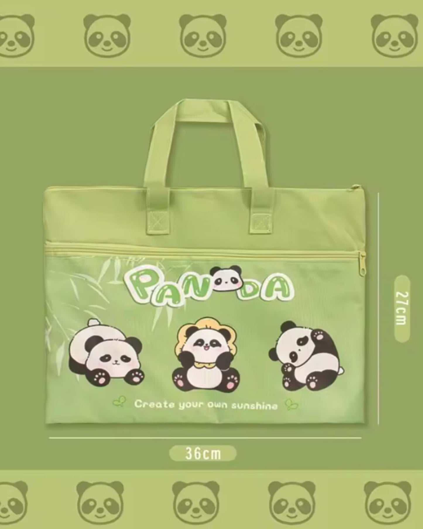Cartoonistic Carry Bag With Zip Lock