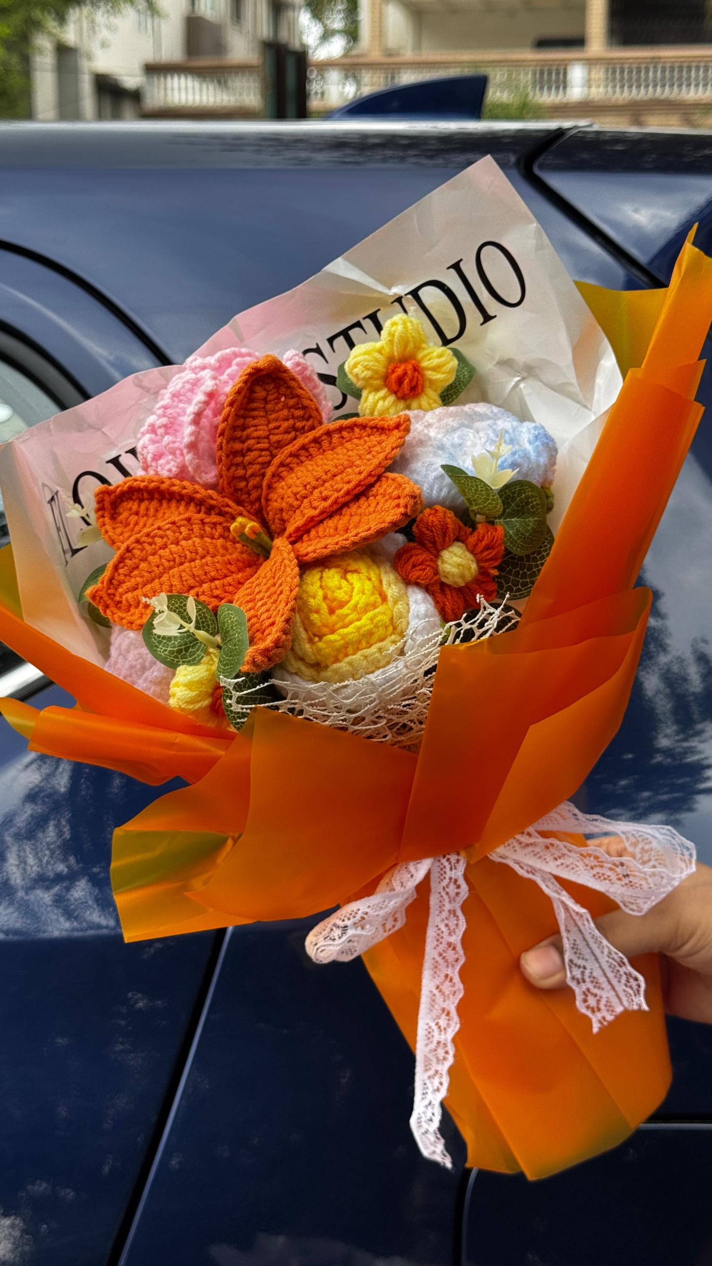 Handcrafted Crochet Flower Bouquet