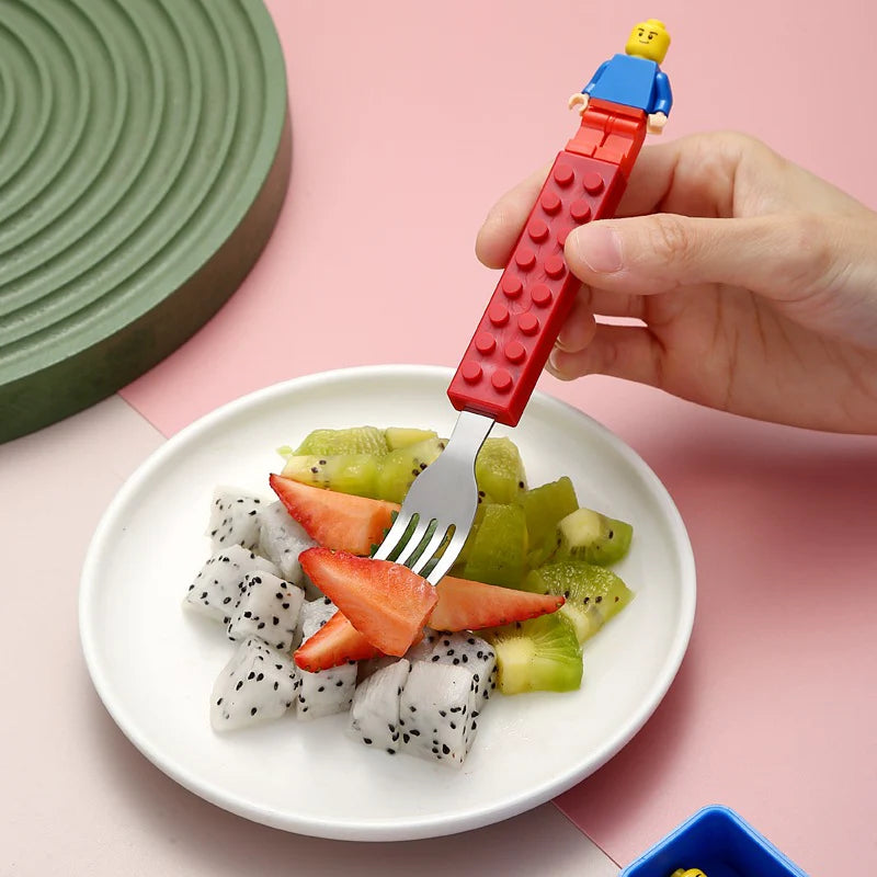 Building Block Spoon & Fork Set