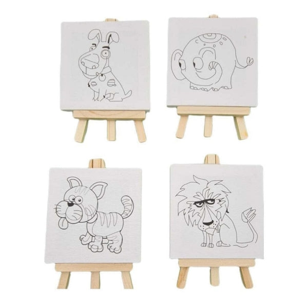 Mini Canvas With Easel - 1Pc