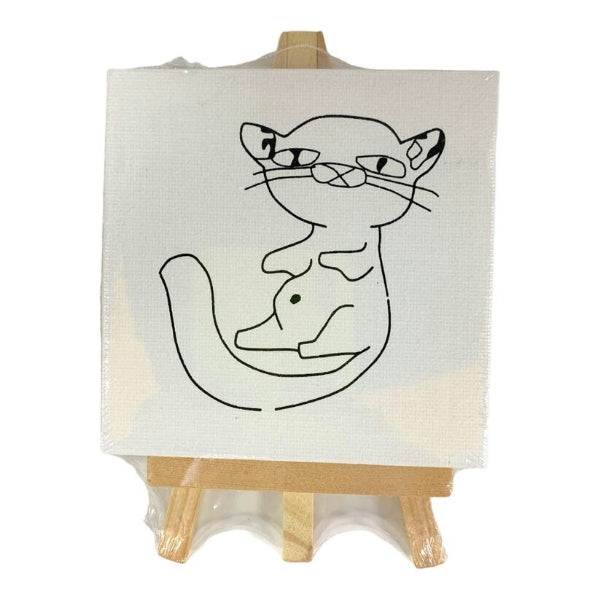 Mini Canvas With Easel - 1Pc