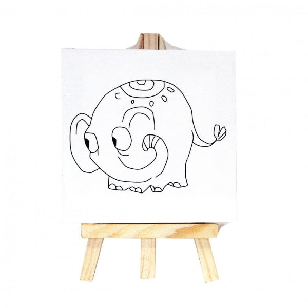 Mini Canvas With Easel - 1Pc