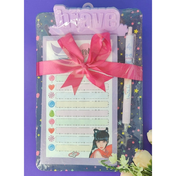 BlackPink - A5 Size Notepad With Clipboard