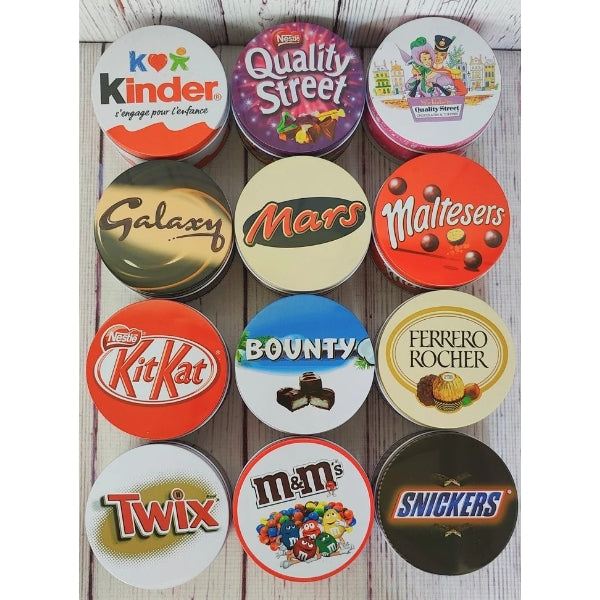 Round Chocolate Tin Boxes