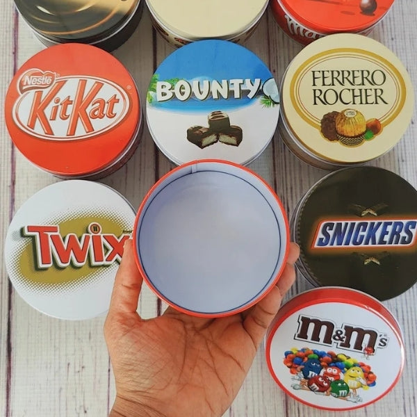 Round Chocolate Tin Boxes