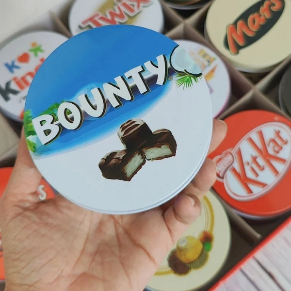 Round Chocolate Tin Boxes