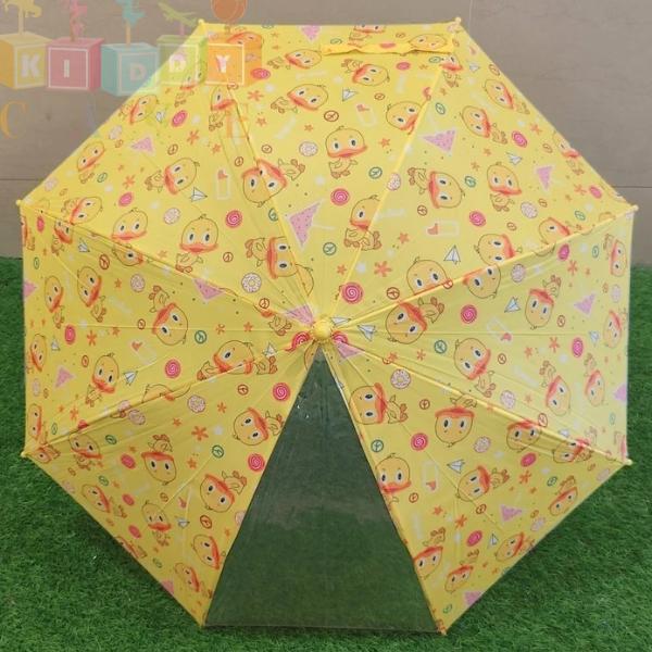 Cute Printed Wooden Handle Umbrella
