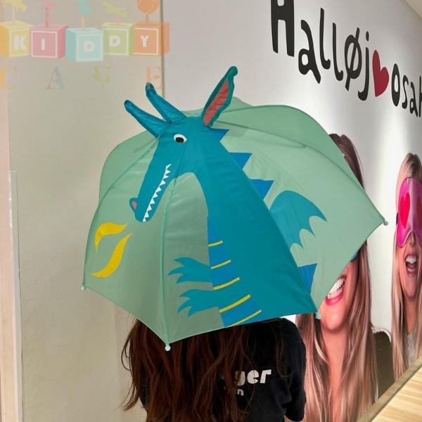 3D Green Dino Umbrella