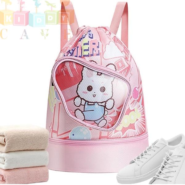 Kids Swimming Backpack With Bottom Compartment