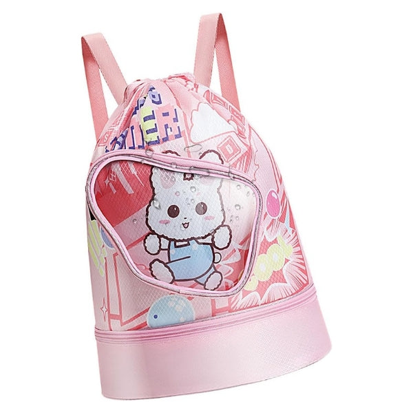 Kids Swimming Backpack With Bottom Compartment
