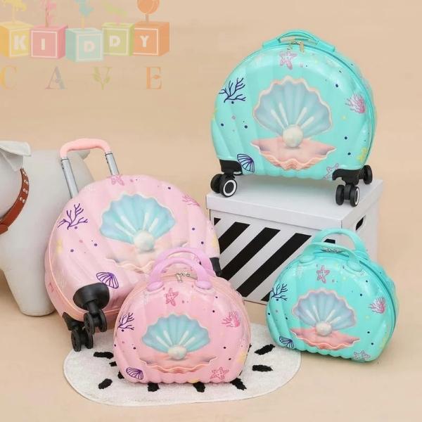 Mermaid Shell Suitcase With Vanity