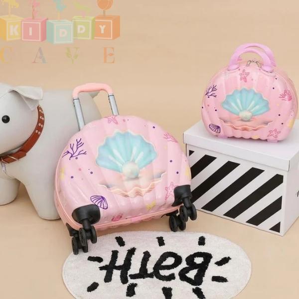 Mermaid Shell Suitcase With Vanity