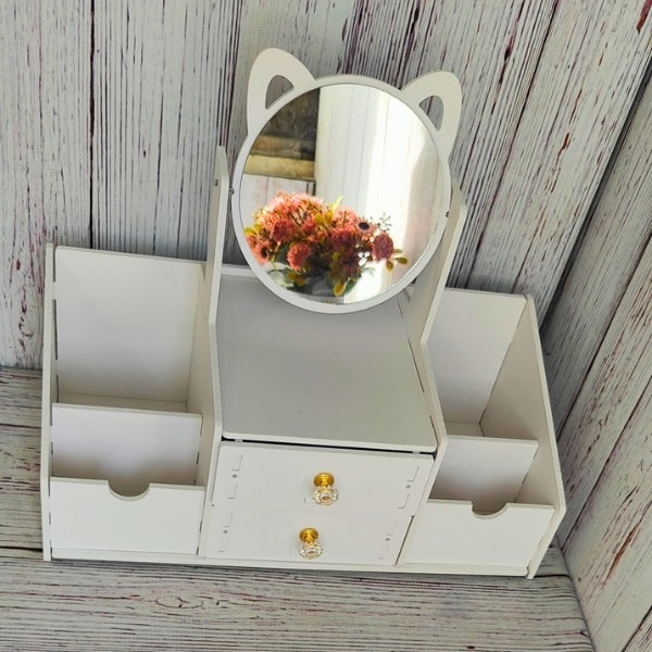 Multi Function Wooden Desktop Organiser