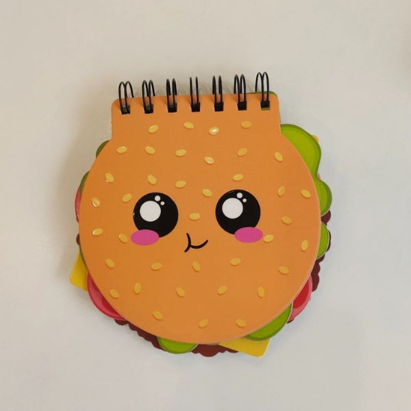 Cute Spiral Diary - Burger & Sandwich