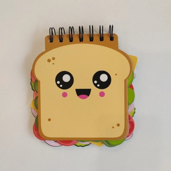 Cute Spiral Diary - Burger & Sandwich