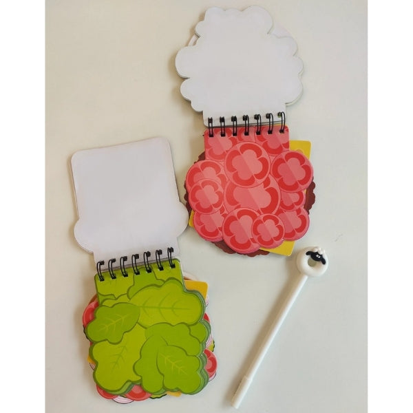 Cute Spiral Diary - Burger & Sandwich