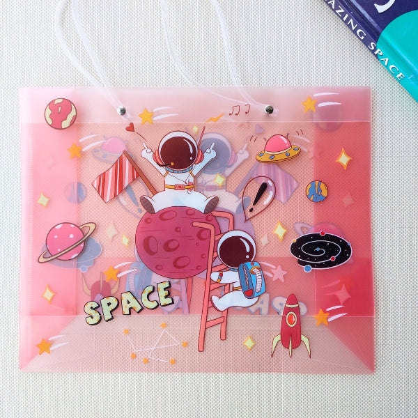 Big PVC Gift Bag - Space