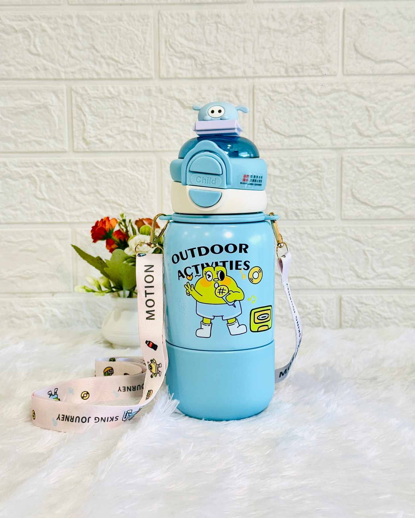 530ML Cartoonistic Double Drinking Bottle