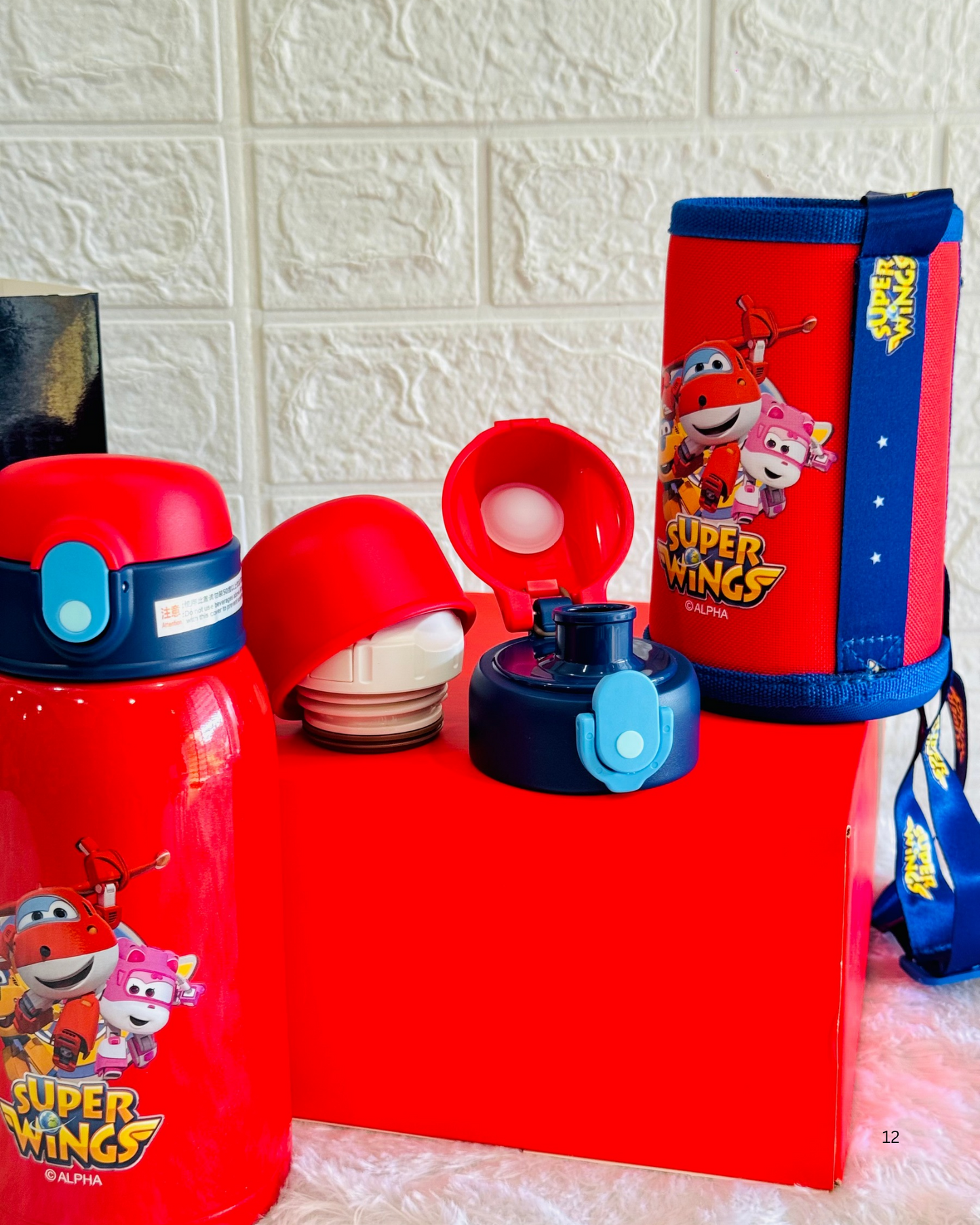 620ml Insulated Bottle With Cover & 3 Caps