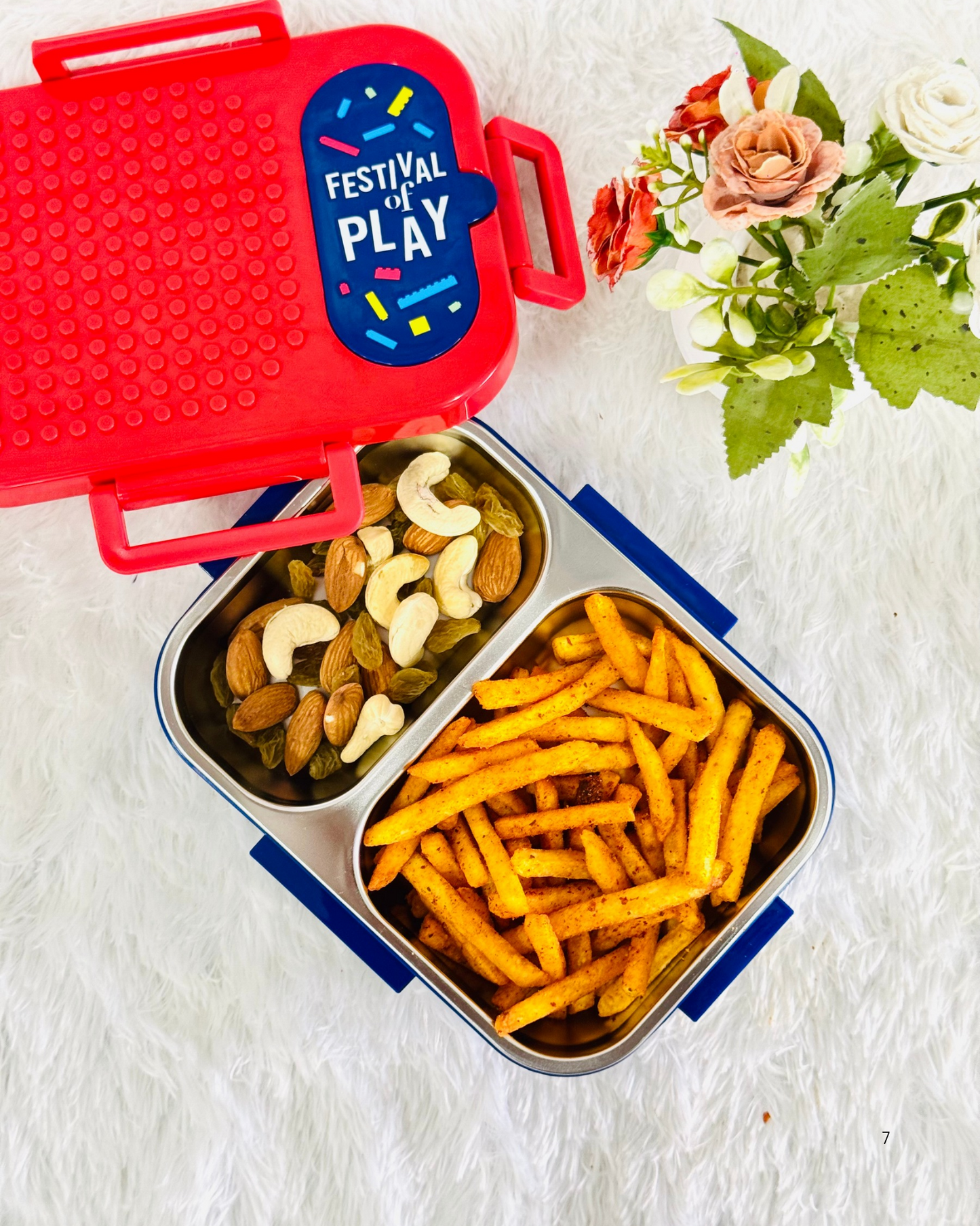 2 Grid S S (600ML) Lego Lunch Box