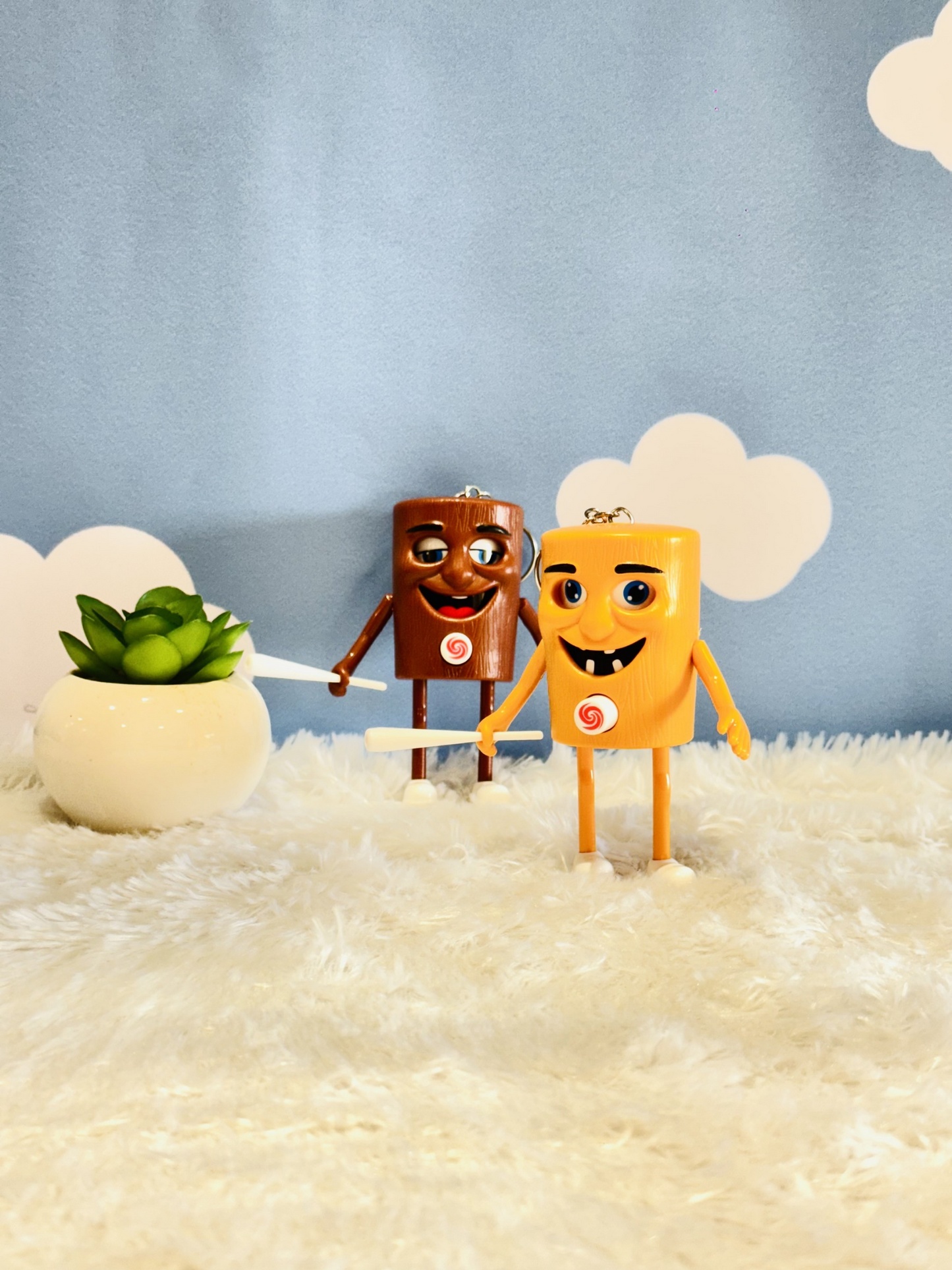 Tung Tung Tung Sahur Face Changing Keychain