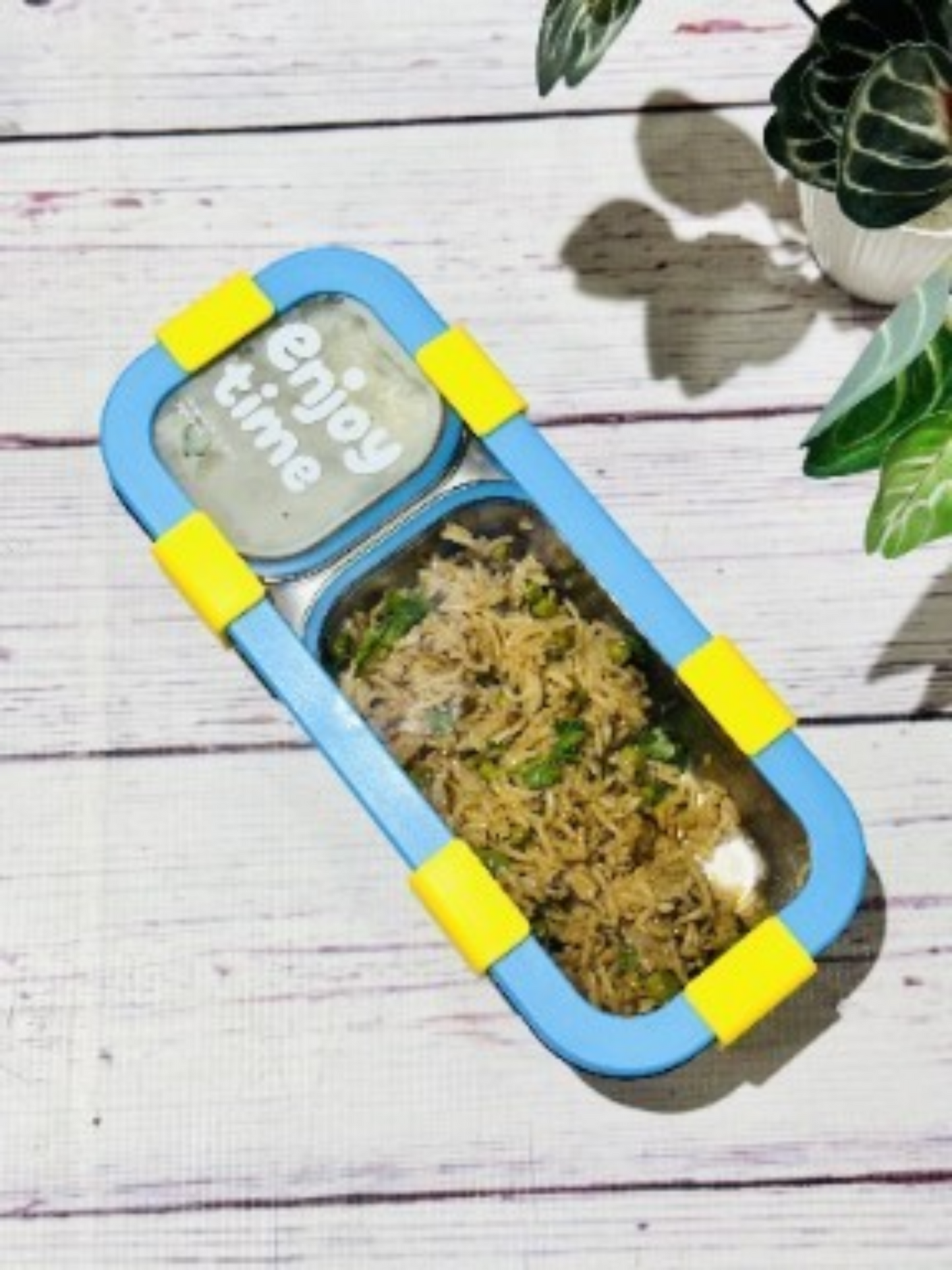 Enjoy Time Rectangular SS Leak Proof Lunch Box