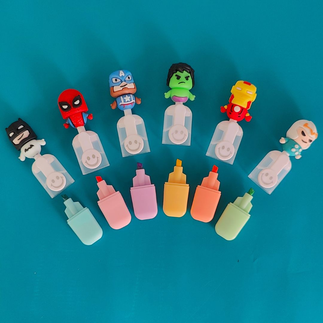 Superhero Highlighter (Set Of 6)