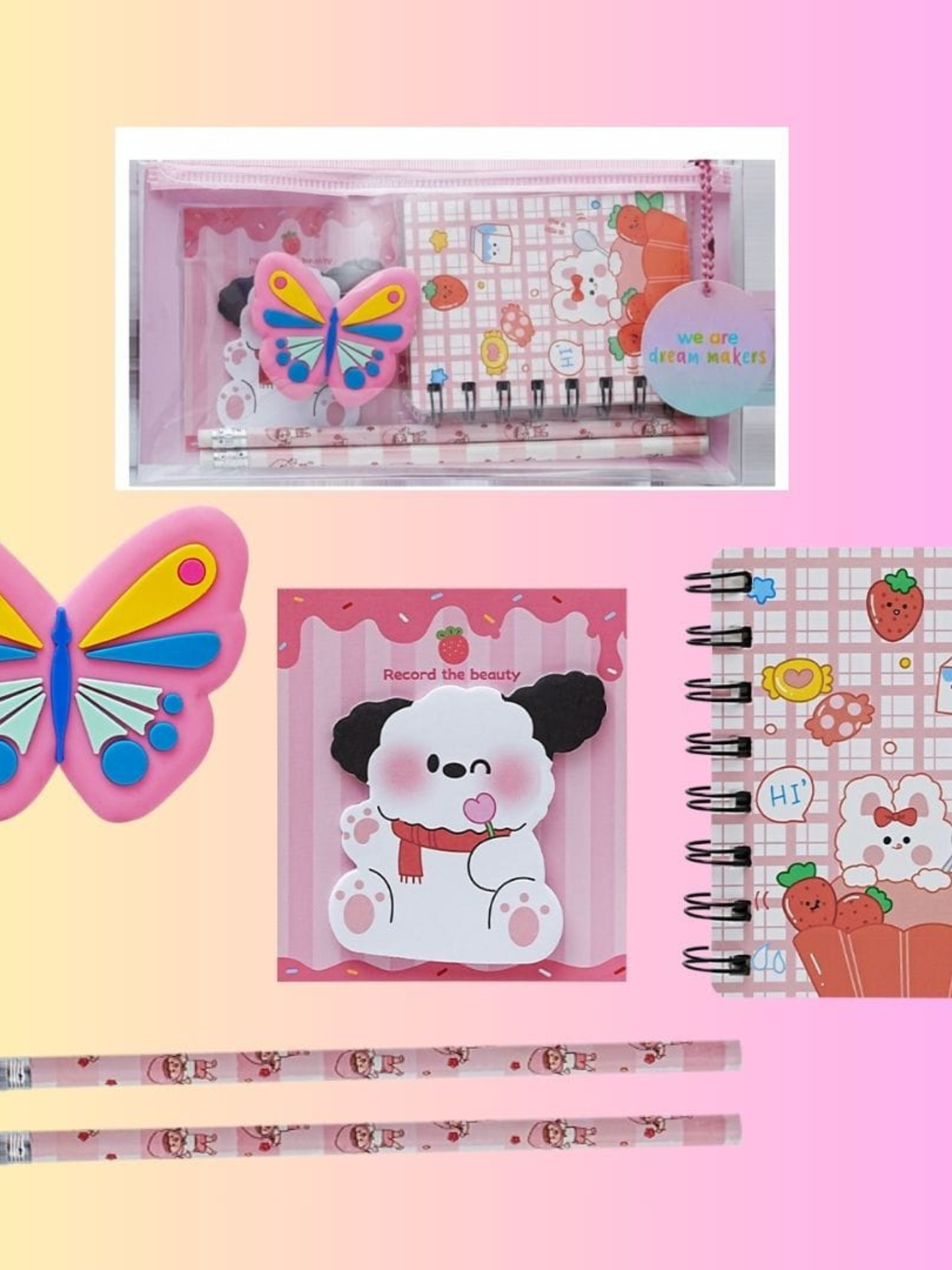 Butterfly Stationery Combo