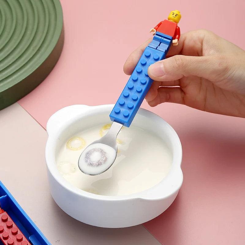 Building Block Spoon & Fork Set