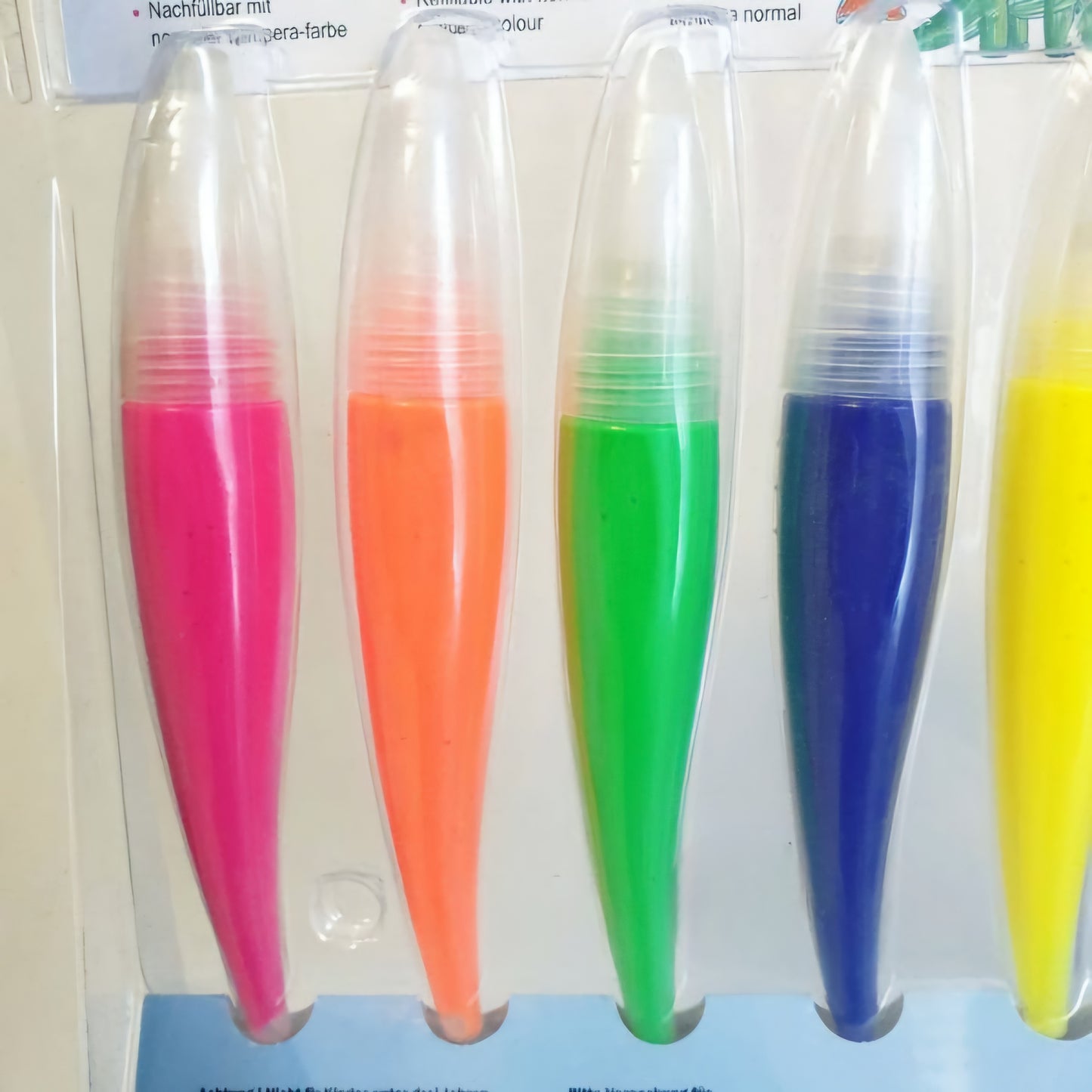 6 Neon Colour Brush Pens