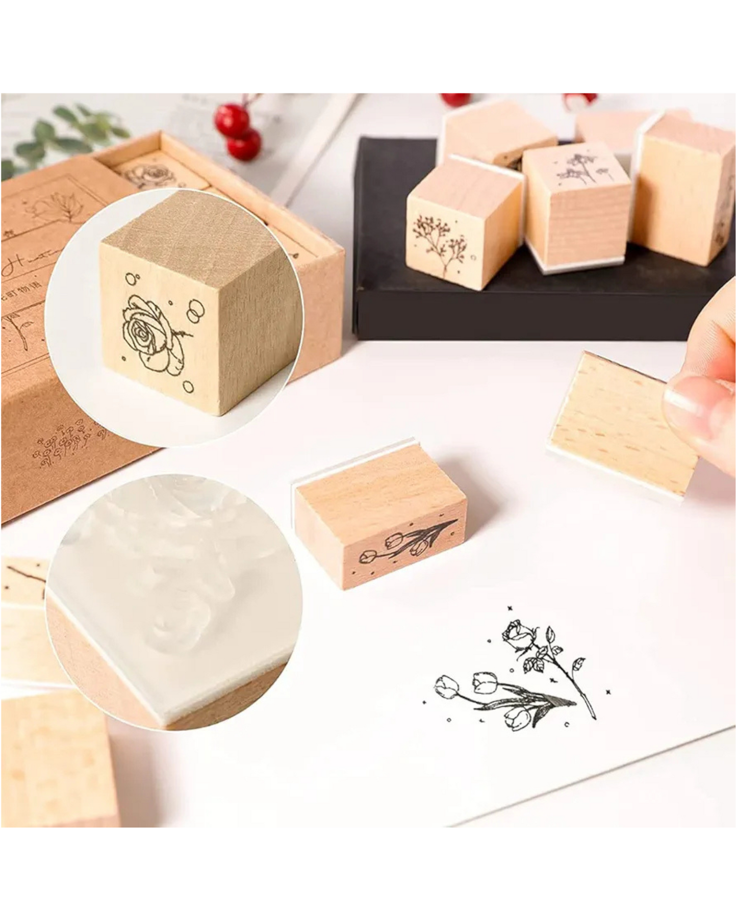 Flowers & Plants Stamp (12 Pcs)