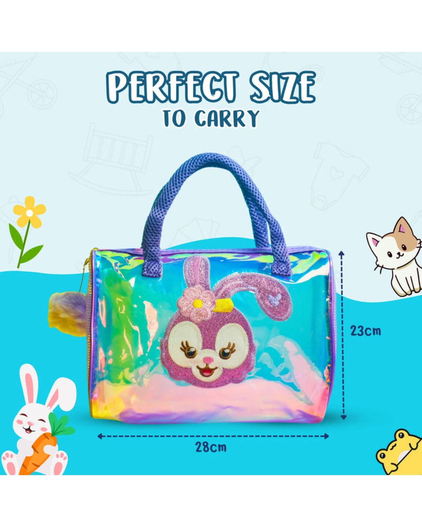 Holographic Mini Duffle Bag