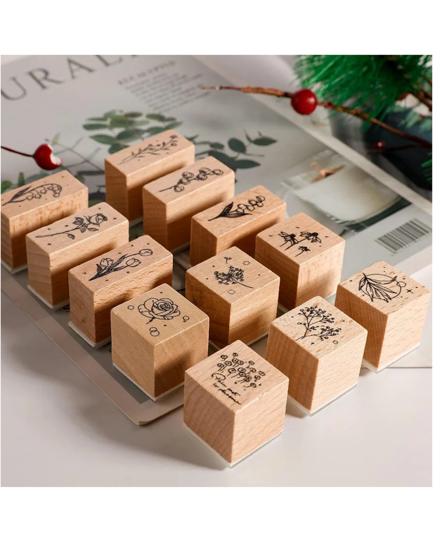 Flowers & Plants Stamp (12 Pcs)