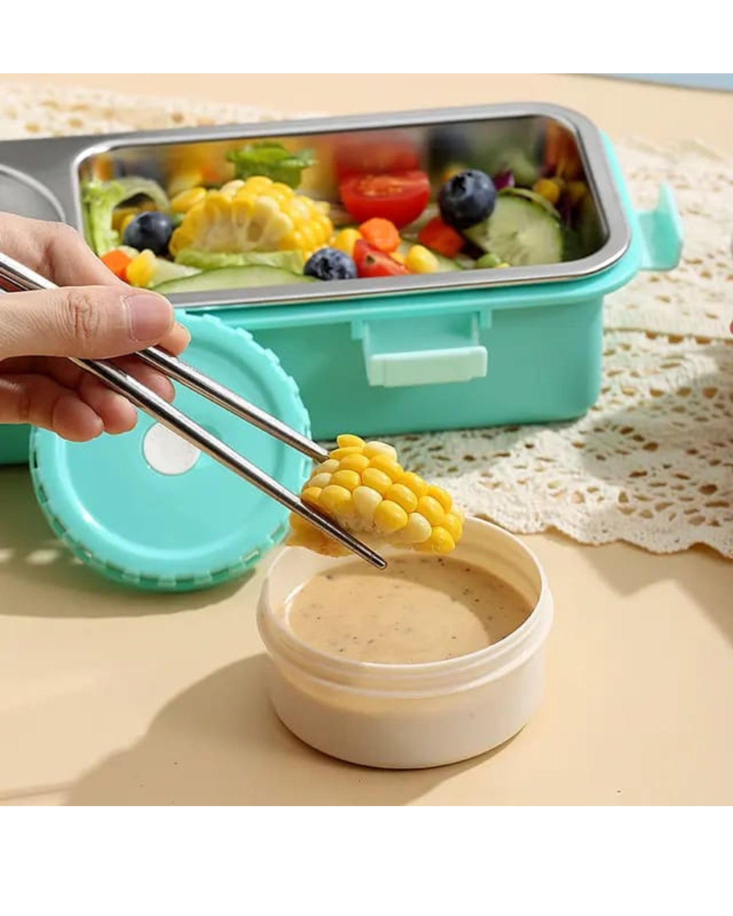 Premium Stainless Steel 2 Part Lunch Box