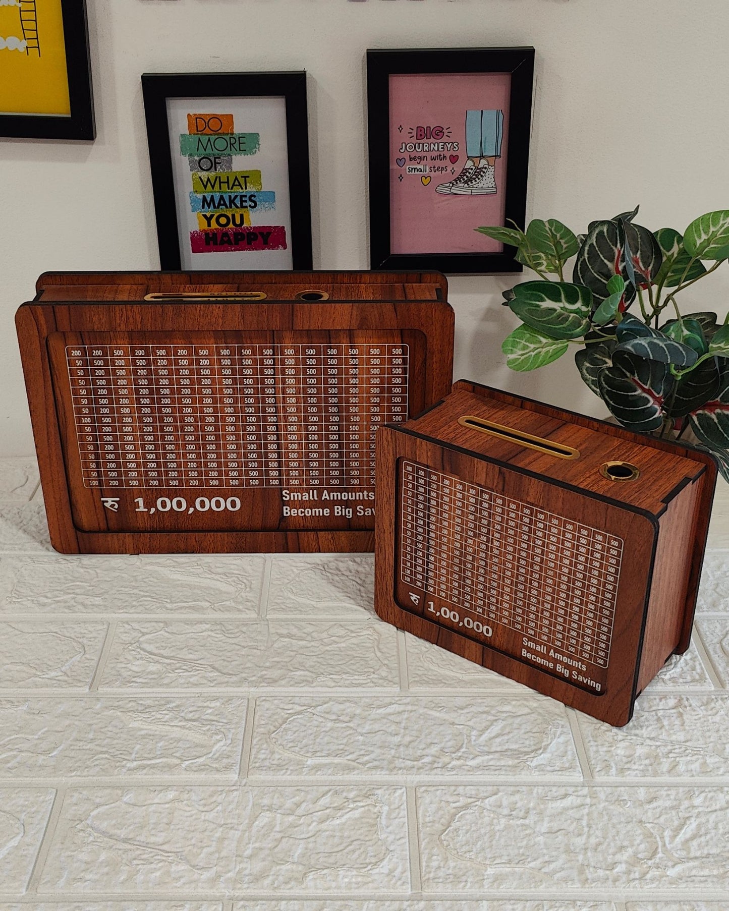 Wooden Money Saver Box - Small Size