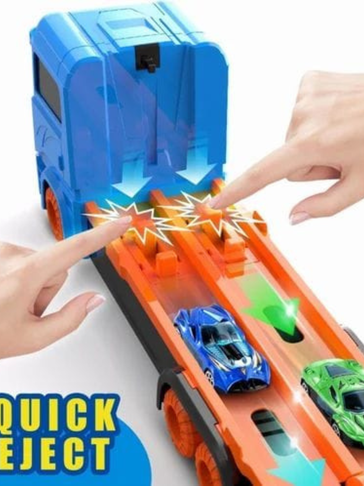 1.65m Folding Track Truck With 2 Die Cast Cars