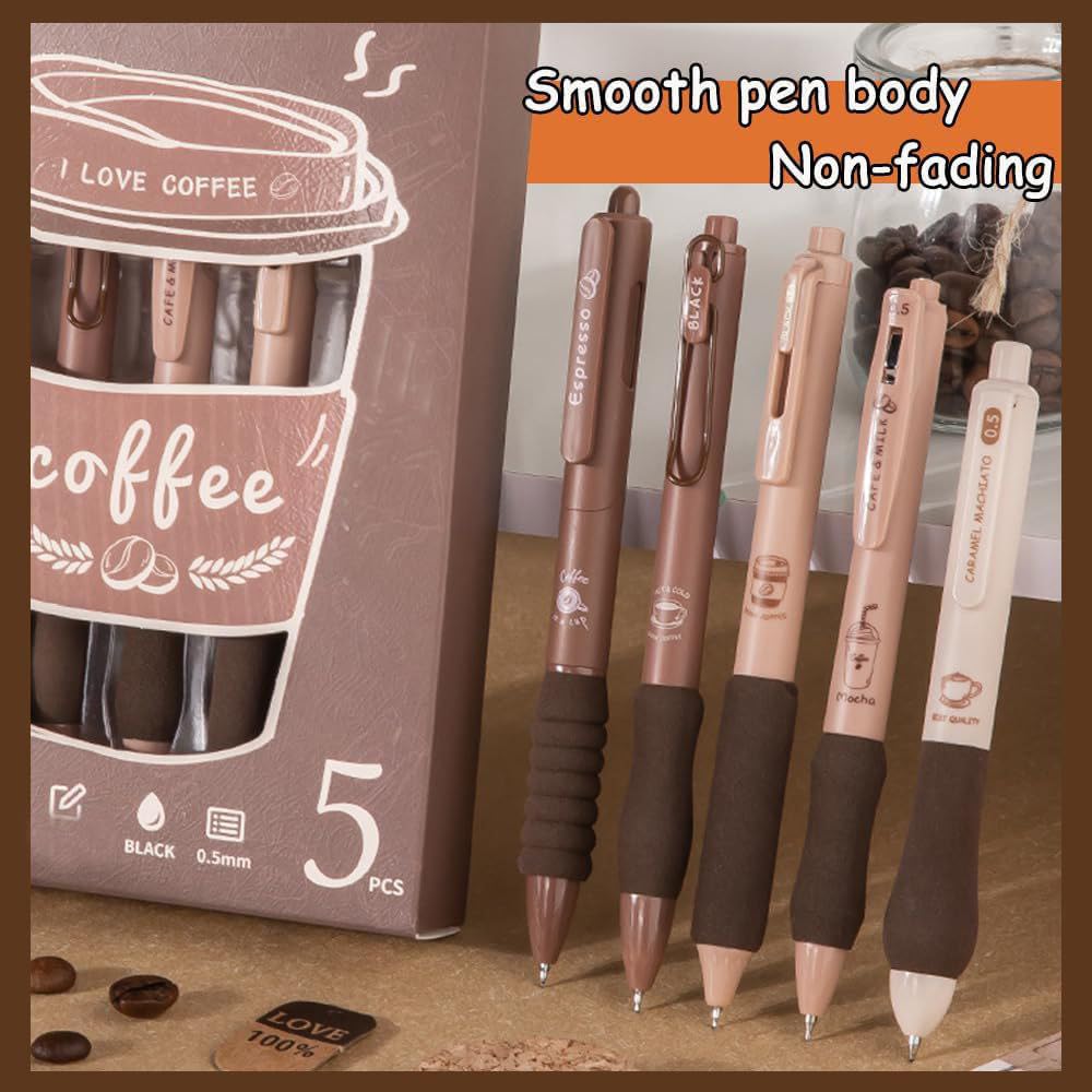 Coffee Gel Pen Set