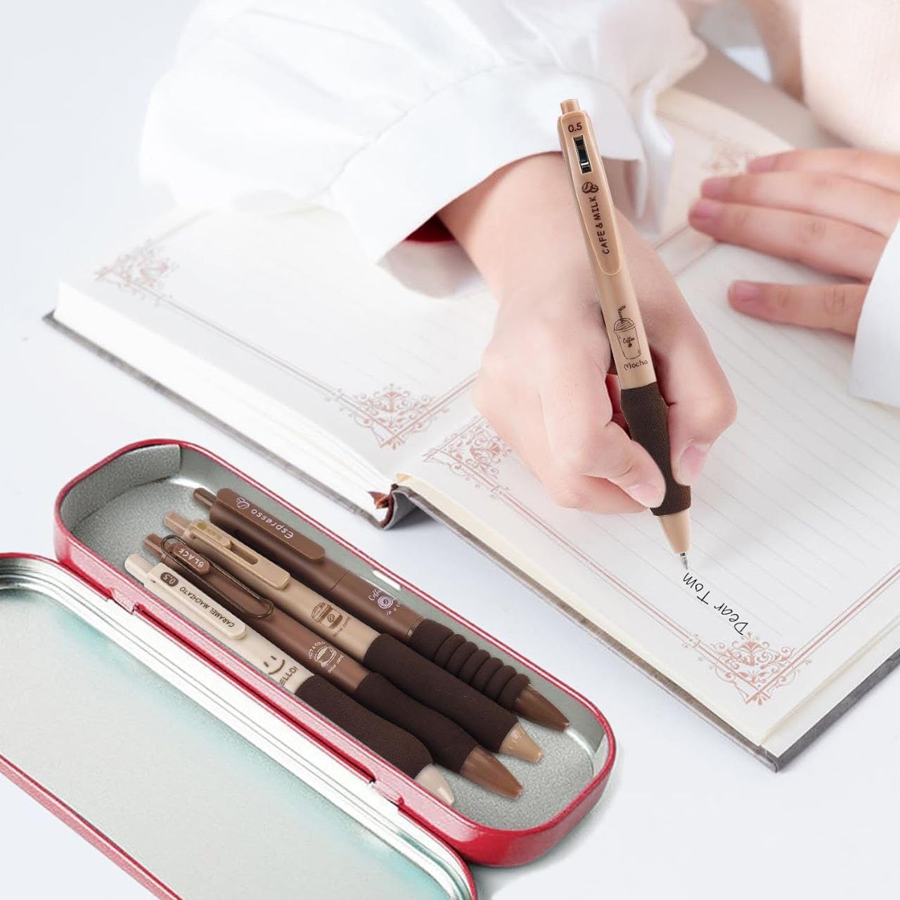 Coffee Gel Pen Set
