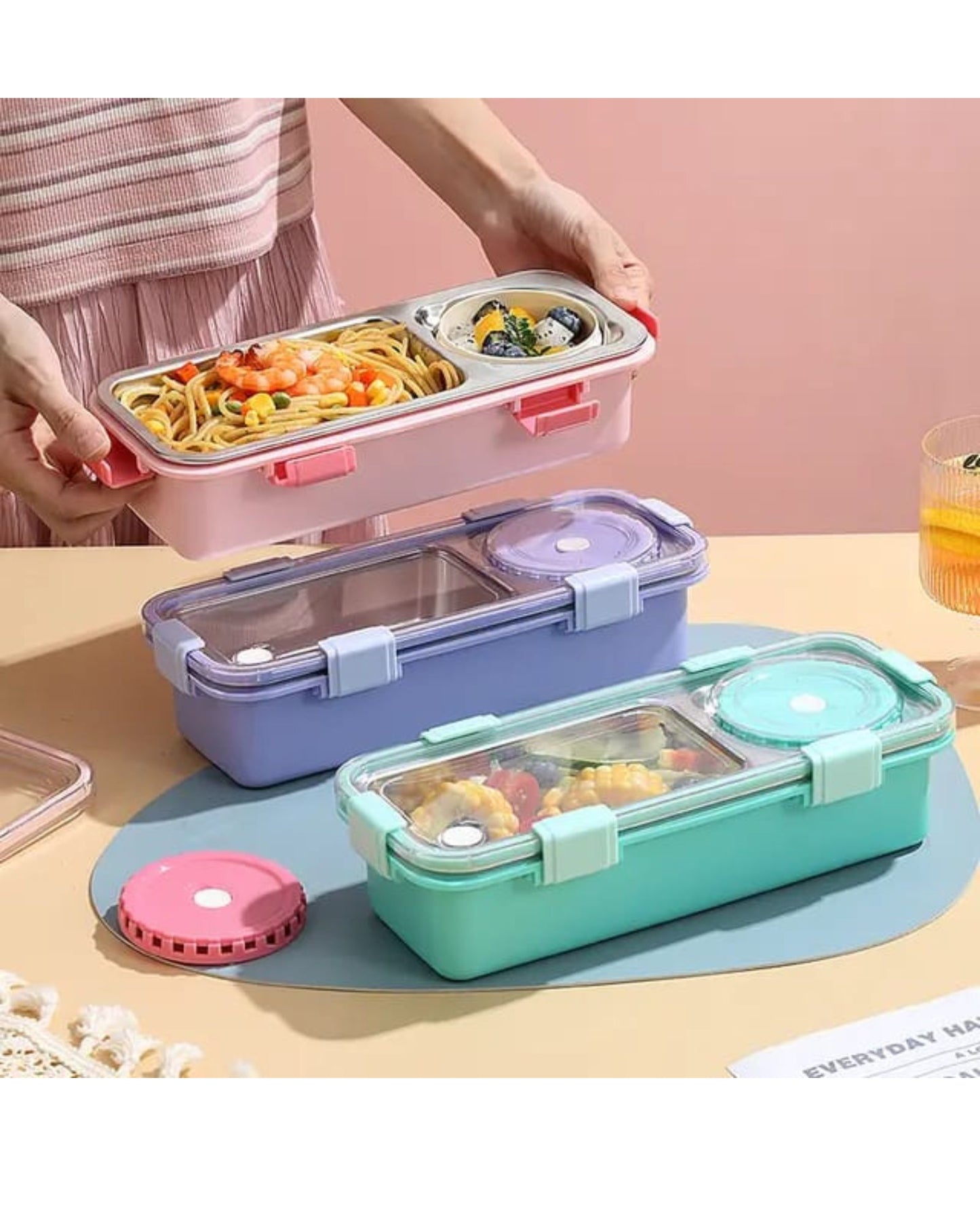 Premium Stainless Steel 2 Part Lunch Box