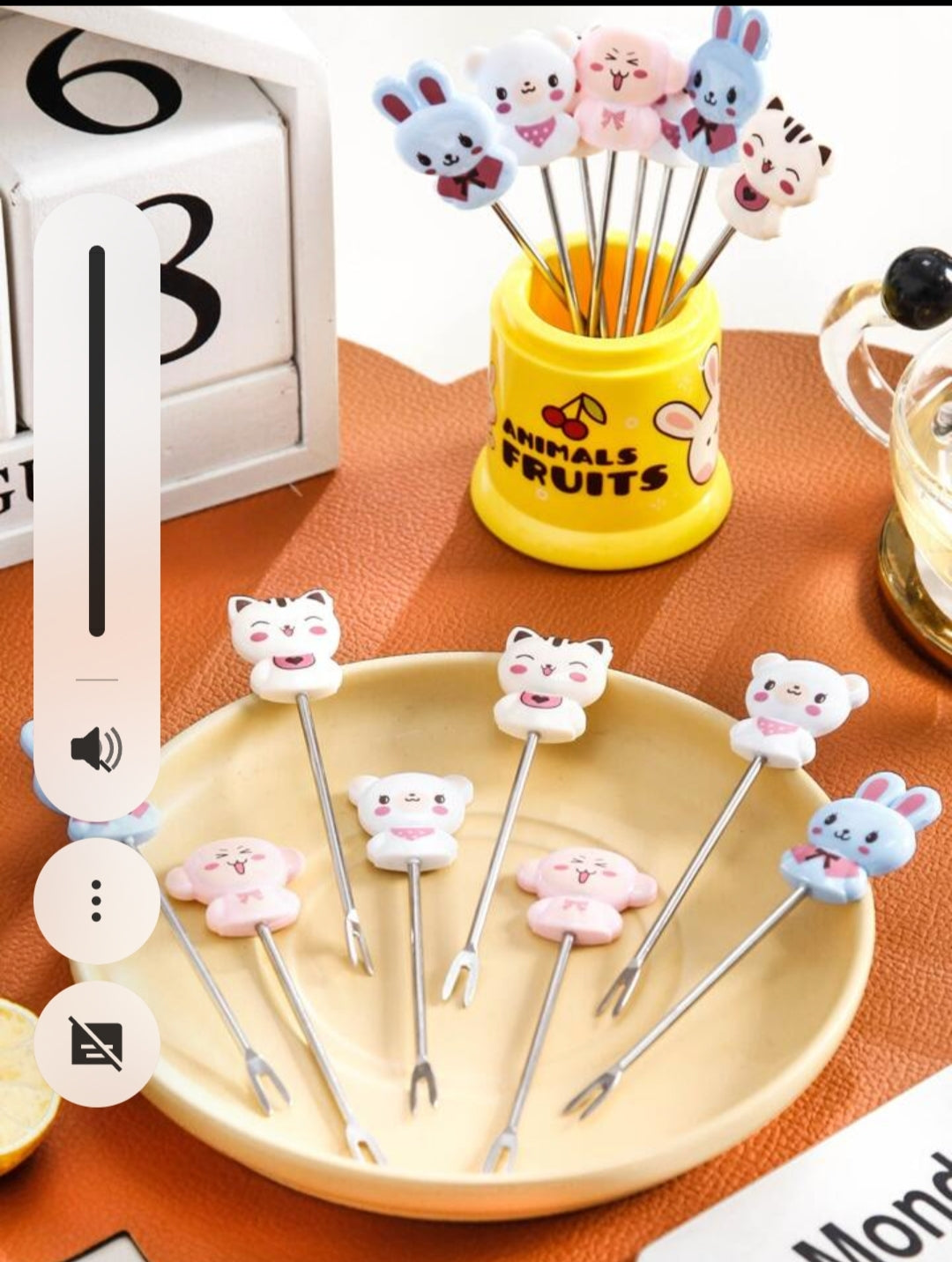 Cute Animal Steel Fruit Fork