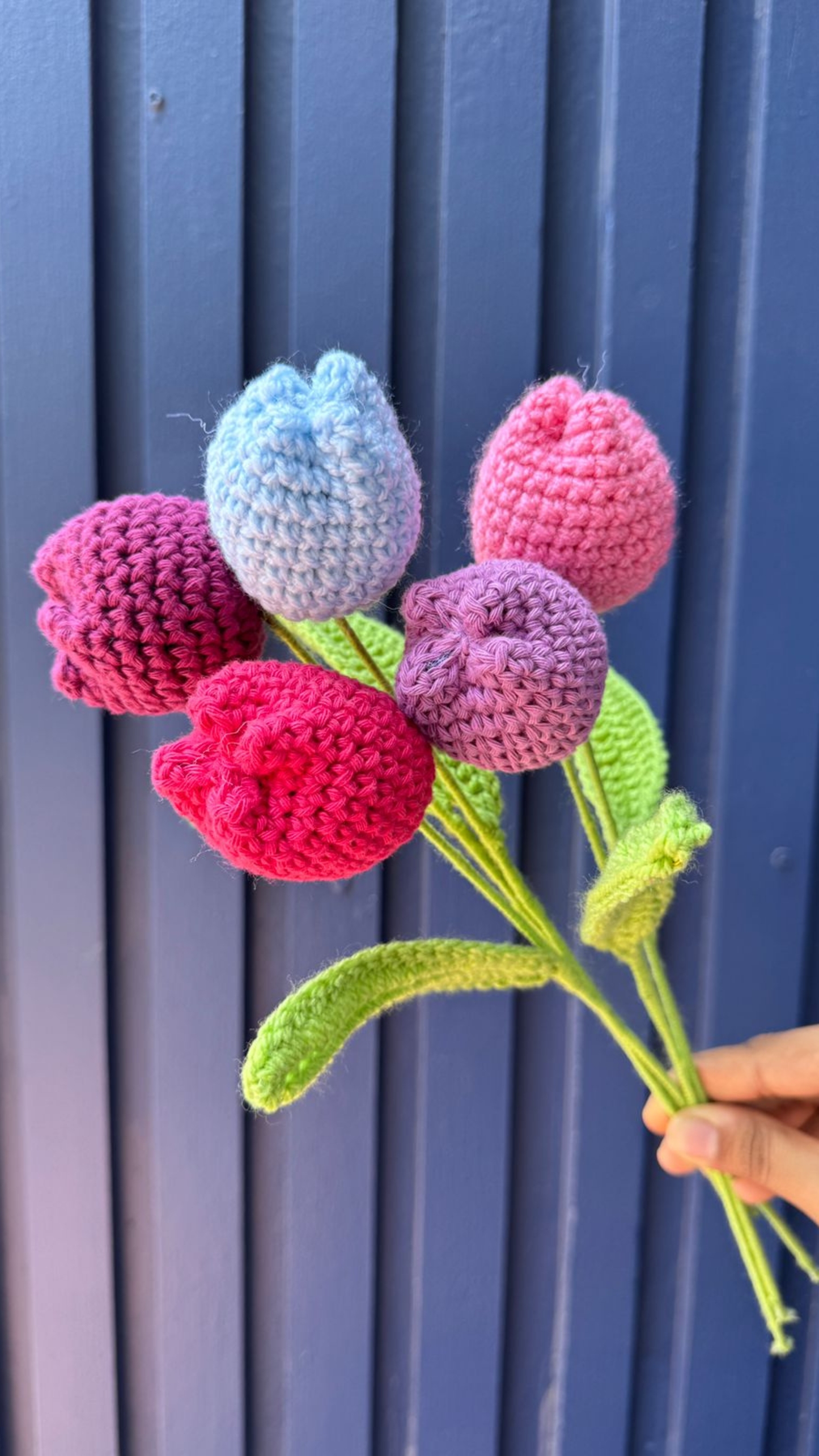 Handcrafted Tulip Crochet Flower