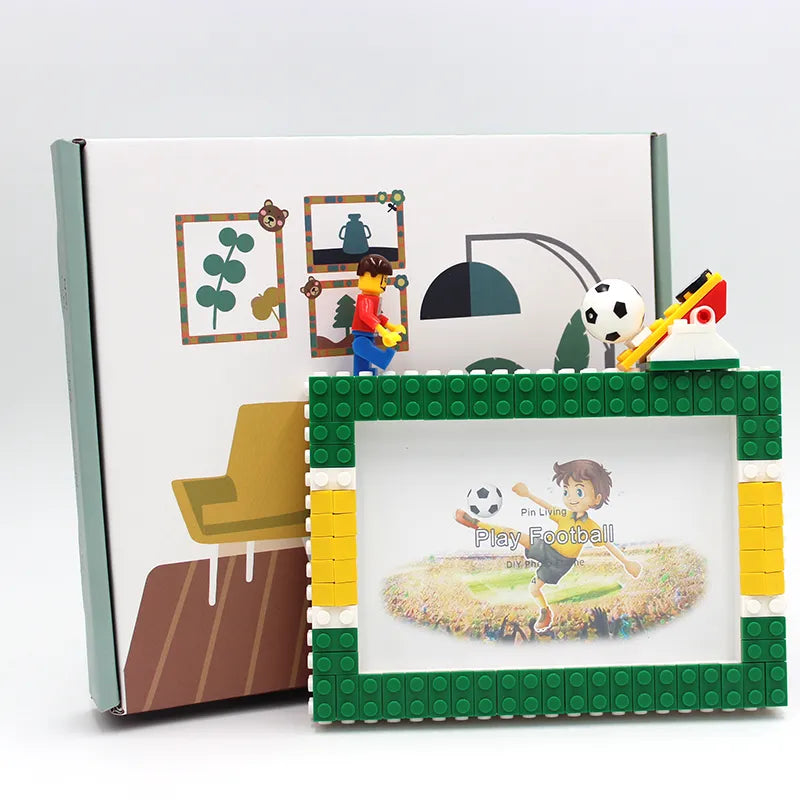 Football LEGO DIY Photo Frame 4" x 6"