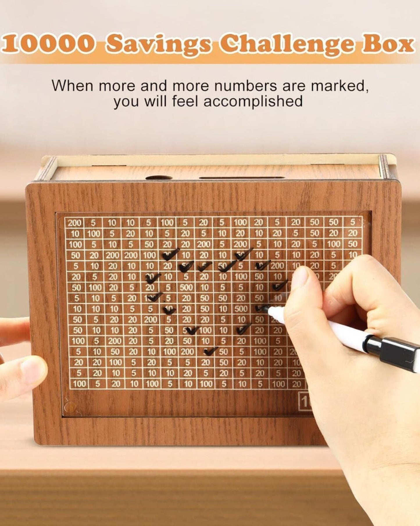 Wooden Money Saver Box - Large Size