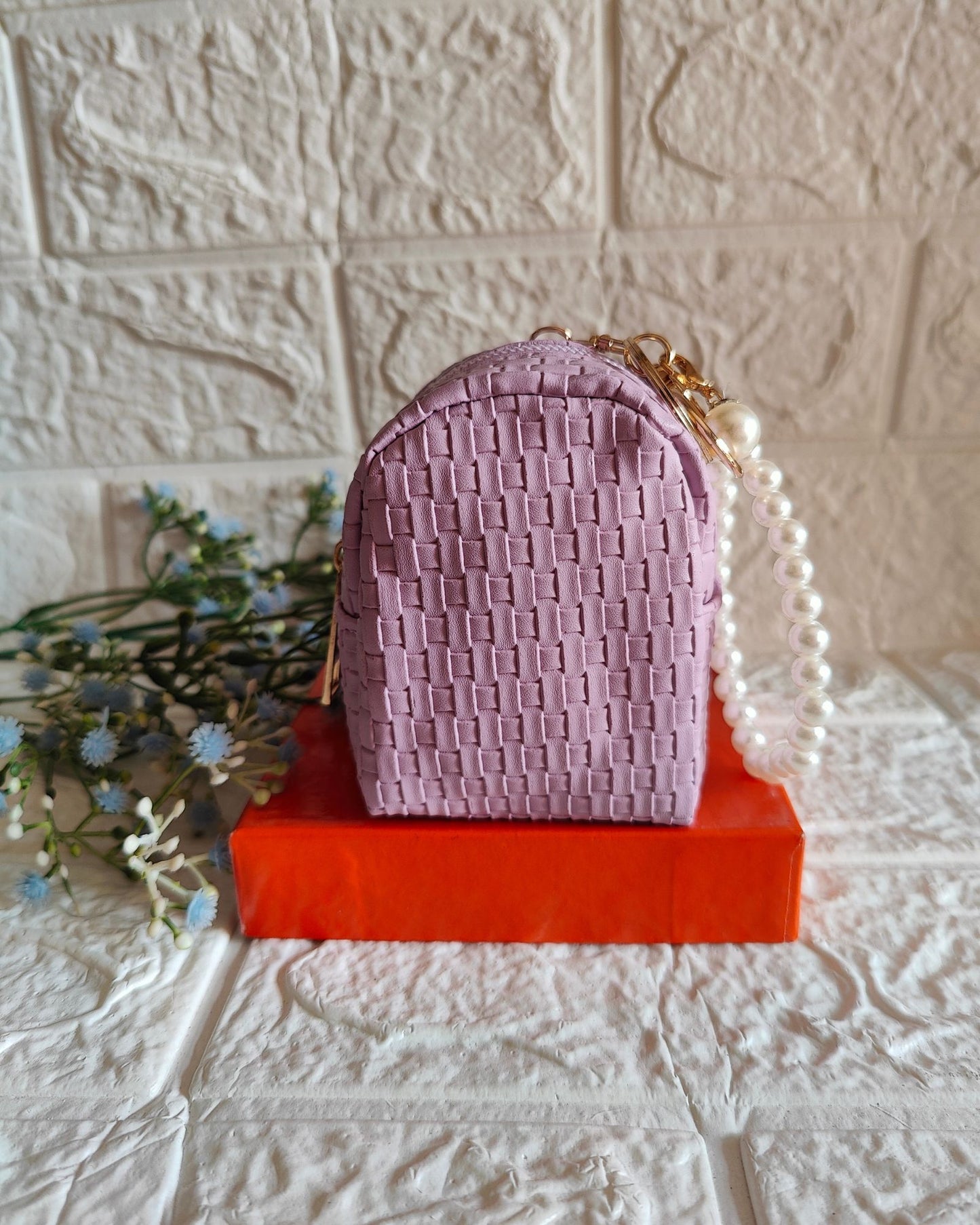 Coin Pouch With Pearl String