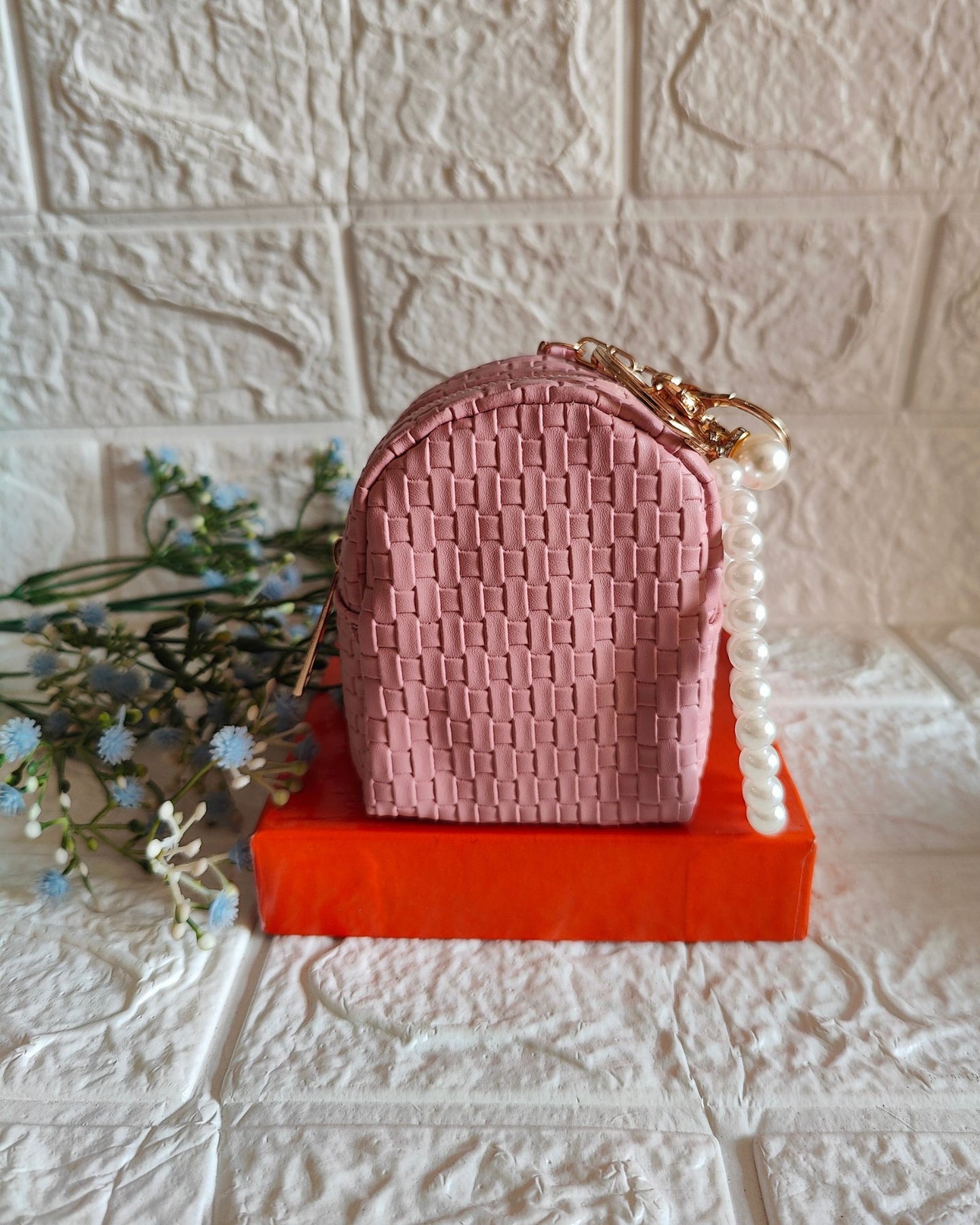 Coin Pouch With Pearl String