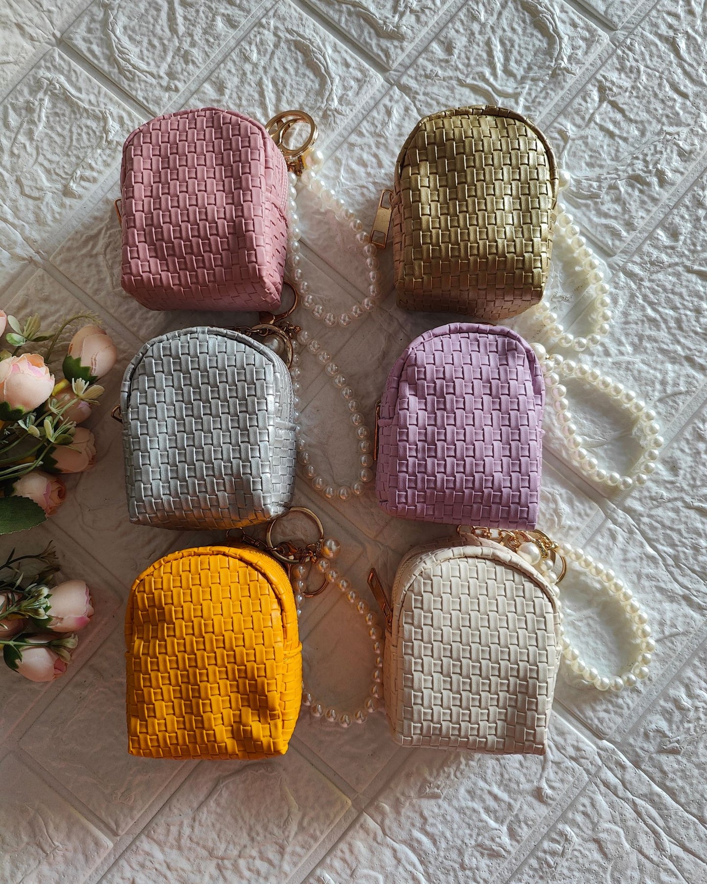 Coin Pouch With Pearl String